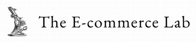 The E-commerce Lab text with microscope