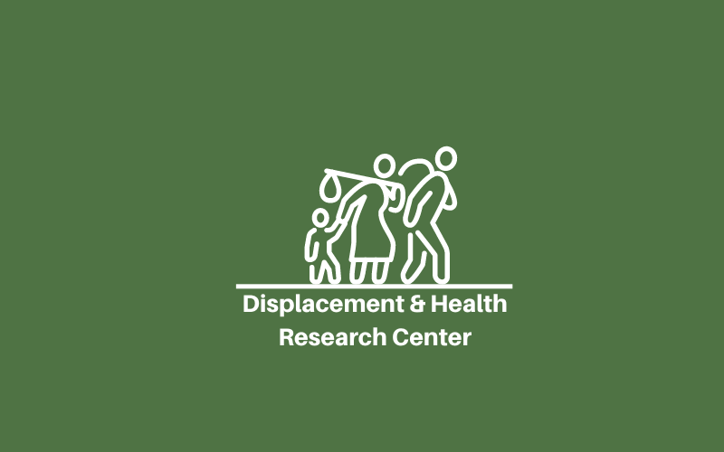 Displacement and Health Research Center logo in green