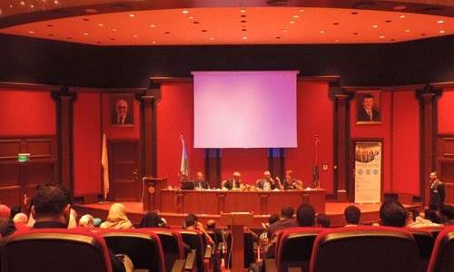 Auditorium of King Abdullah Hospital, Irbid, Jordan where the 2016 Mental Global Health Conference was held
